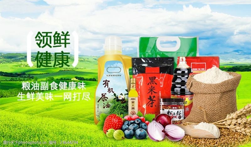 粮油副食广告图片素材